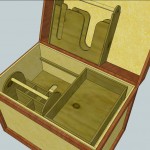 tack-trunk-6 Trunk with tray, tote and wrap holder