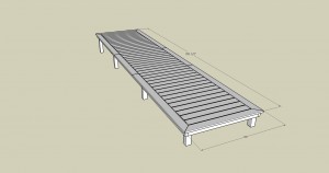 Sketch-Up design for the Solar Heater Platform