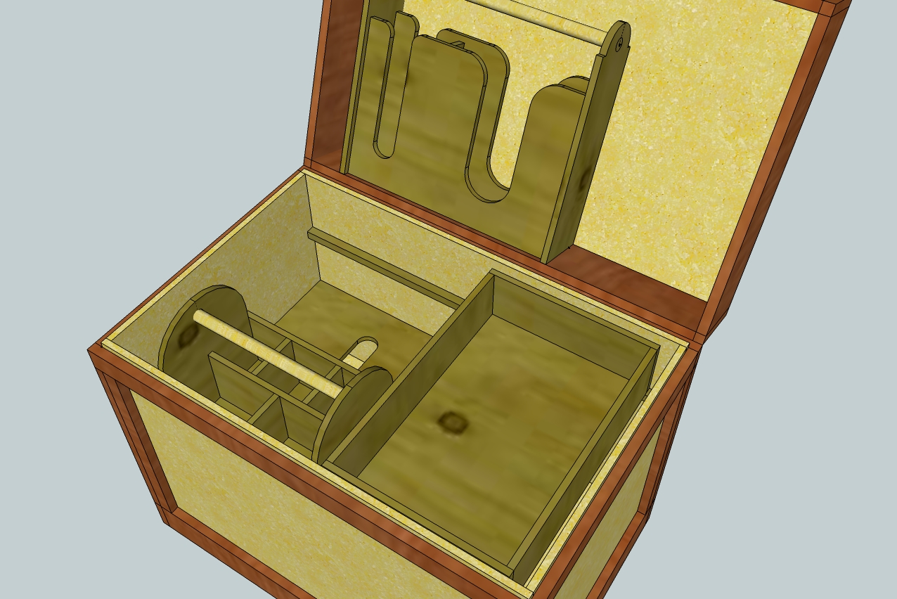 Sliding Tray and Dividers added to the Tack Trunk Design - Kyserike  Kraftsman